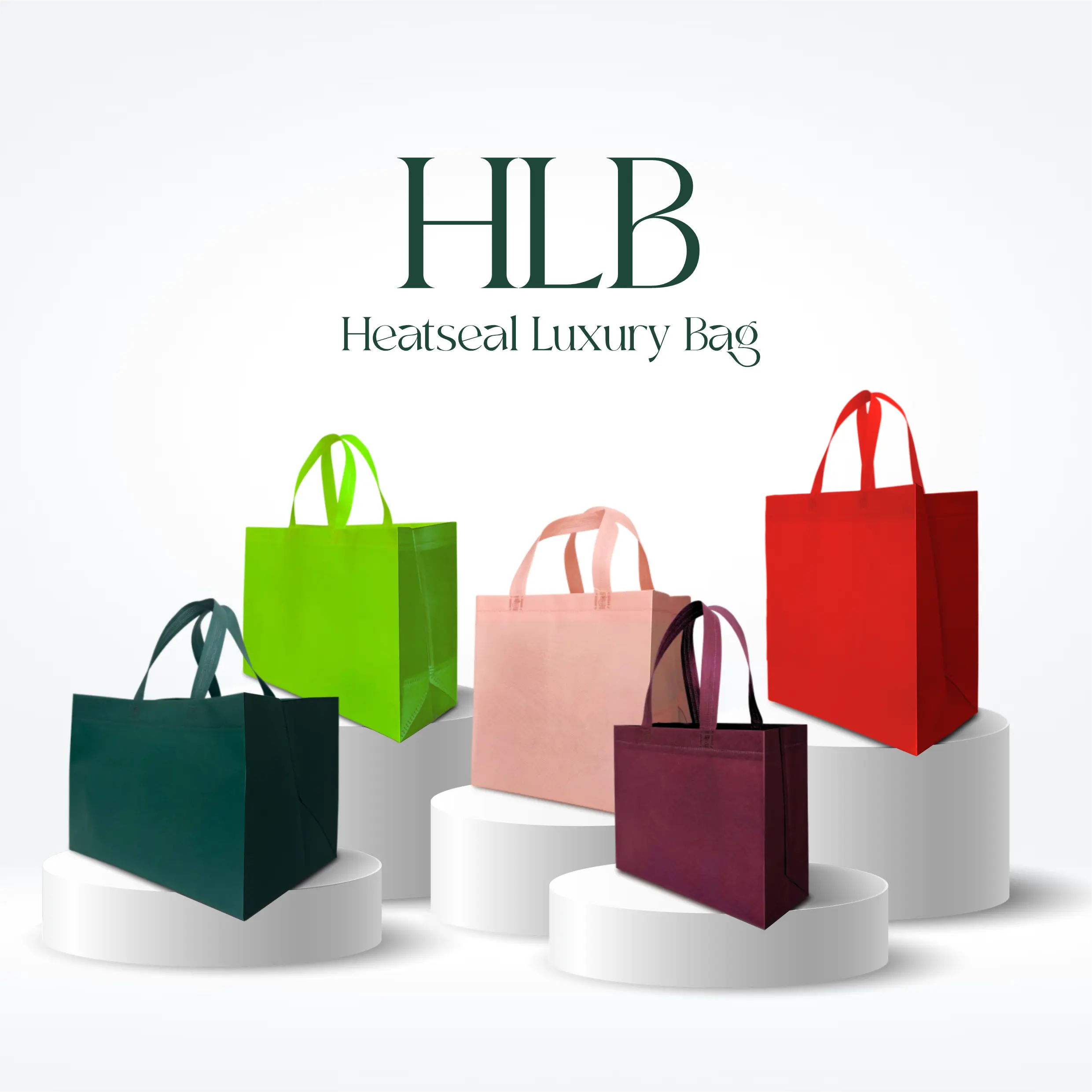 HLB Heatseal Luxury Bag spunbond premium custom untuk kemasan eksklusif dan souvenir