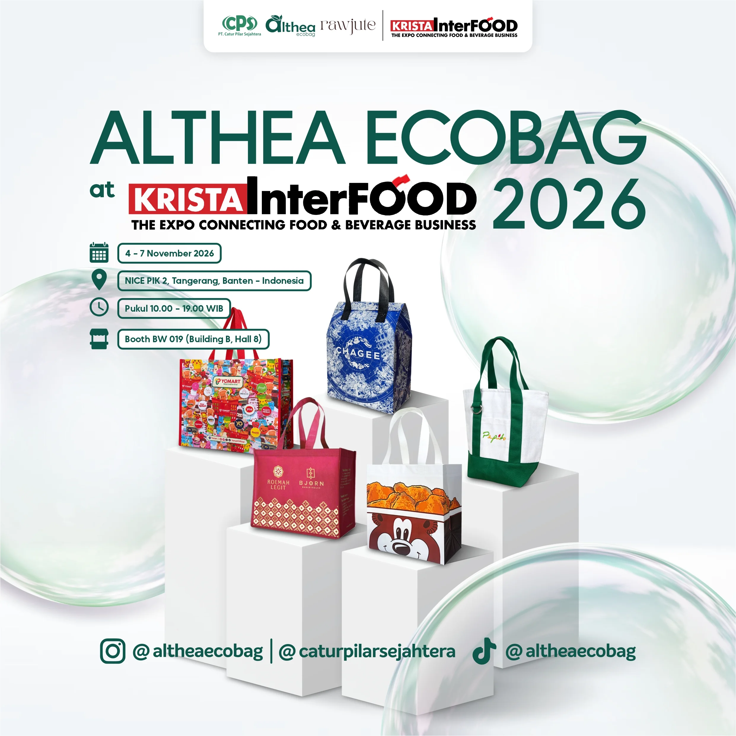 Althea Ecobag di Krista InterFOOD 2026 Tangerang, 4–7 November 2026, Booth BW 019 Building B Hall 8.